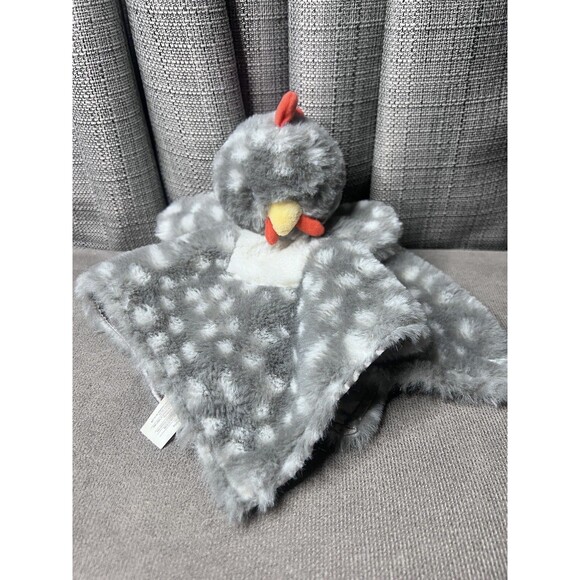 Mary Meyer Lovey Chicken Satin Chick Blanket Rooster Bird Baby Plush Toy - Picture 1 of 9
